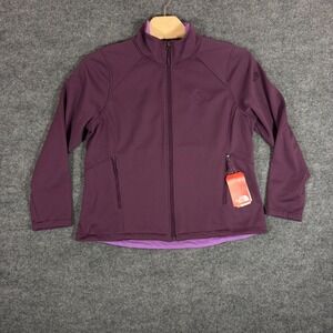 The North Face Ridgeline Softshell Jacket Women XXL Blackberry Wine Purple Logos
